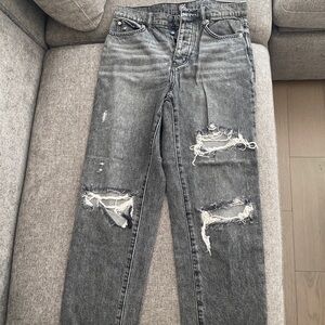 Black Acid Wash Jeans
